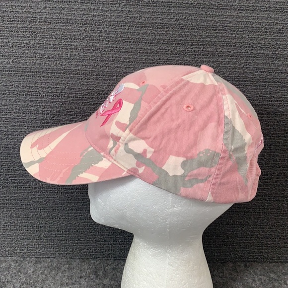 Hunter's Specialties Supports Breast Cancer Baseball Hat Women's OSFA Pink Camo - Picture 6 of 14